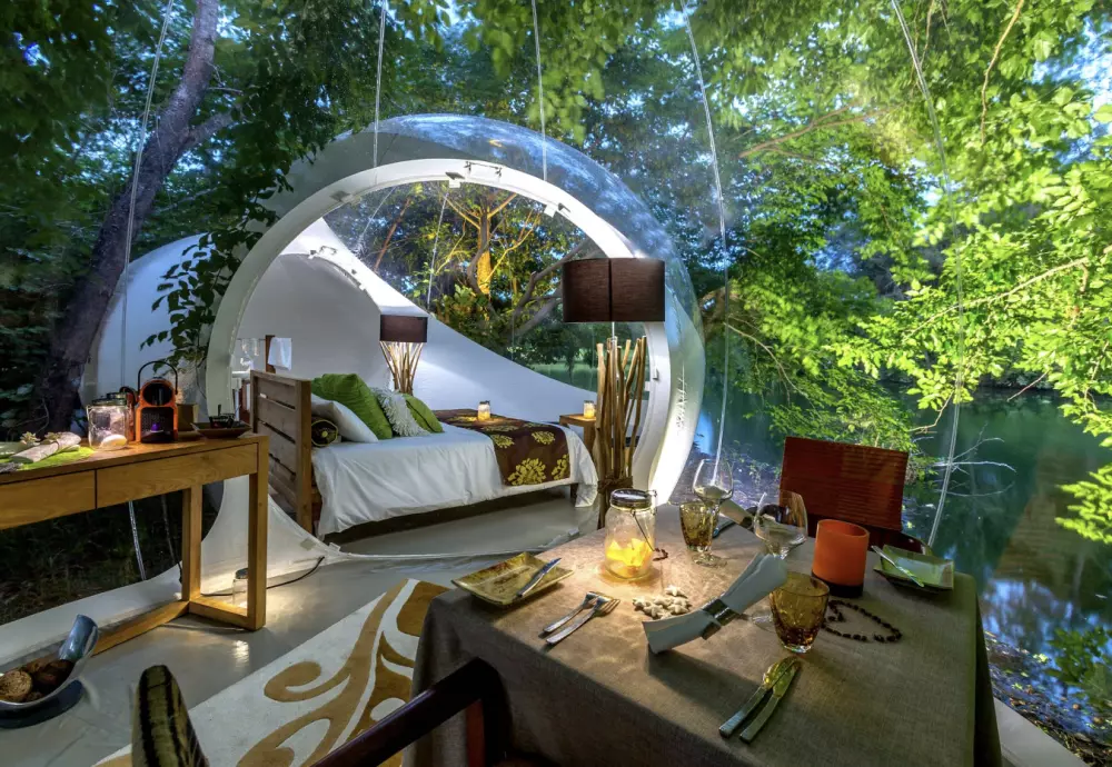 bubble crystal tent