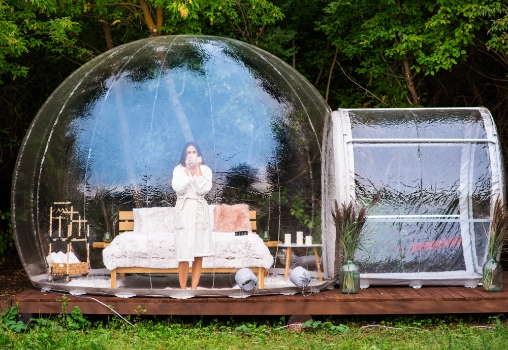 how to use a bubble tent