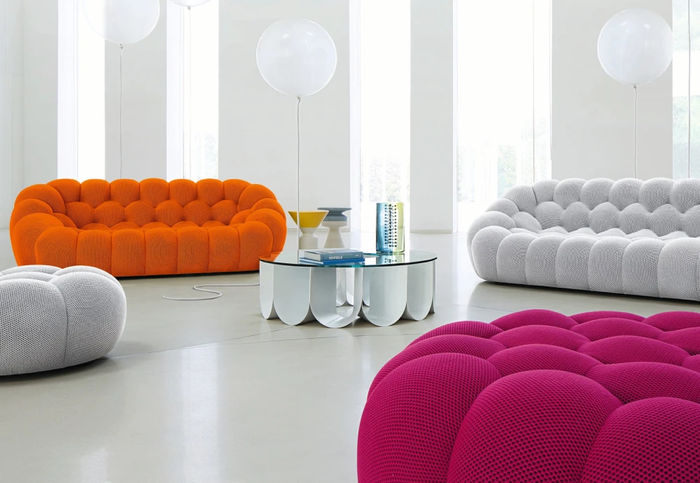 bubble 2 curved 3 4 seat sofa