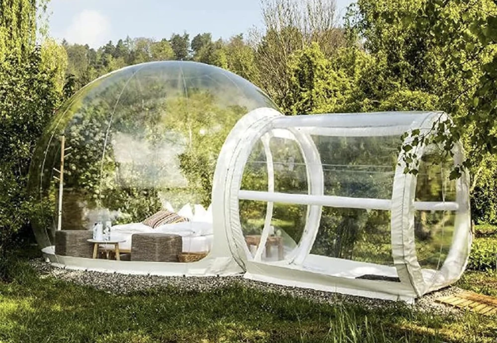 outside bubble tent